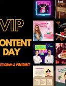 VIP Social Media Content Design | Social Media Post erstellen | Pin erstellen | Social Media Managerin | Virtuelle Assistenz | Social Media Vorlagen | Individuelles Branding | Social Media Support | Templates | Content auslagern in 30159