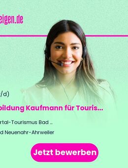 Ausbildung Kaufmann für Tourismus & Freizeit (m/w/d) - Bad Neuenahr-Ahrweiler