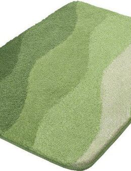 Kleine Wolke Badematte Malena, Höhe 20 mm, rutschhemmend beschichtet, fußbodenheizungsgeeignet, Polyacryl, rechteckig, Badteppich, modernes Wellen Design, Farbverlauf, waschbar