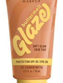 NYX Foundation NYX Professional Makeup Buttermelt Glaze Foundation LSF 30, Pflegend, spendet Feuchtigkeit, ohne Rückstände und öliges Finish.