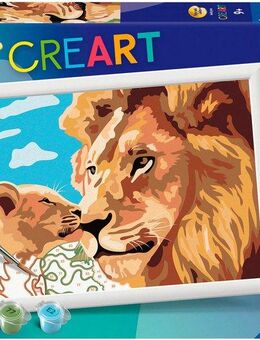 Ravensburger Malen nach Zahlen CreArt, Löwe mit Baby, Made in Europe