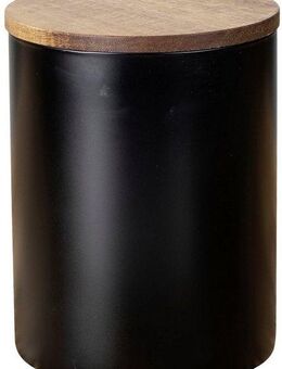 WENKO Vorratsdose Modell Mio, Borosilikatglas, (1-tlg), Frischhaltedose für Lebensmittel, luftdichter Deckel aus Akazienholz