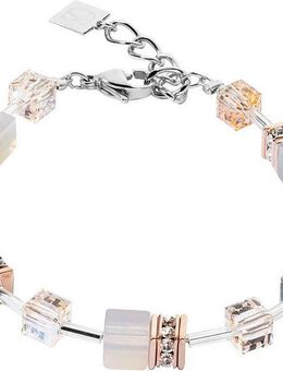 COEUR DE LION Armband Schmuck Edelstahl GeoCUBE® Iconic Precious Würfelkette, Made in Germany - mit Swarovski® Kristall, Strassstein, Schmucksteinen