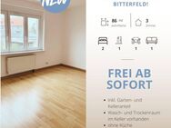 Schöne 3 Zimmer Wohnung im 1. OG mit ca. 86qm und Garten - frei ab sofort! - Bitterfeld-Wolfen