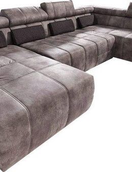 DOMO collection Wohnlandschaft Brandon, whlw. mit Sitztiefenverstellung, whlw. Nierenkissen, mit Kopfteilverstellung, wahlweise Sitztiefenverstellung, U-Form