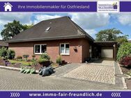 VERKAUFT *** WINKELBUNGALOW MIT KAMIN, SONNENTERRASSE UND GARAGE IN HESEL - Hesel