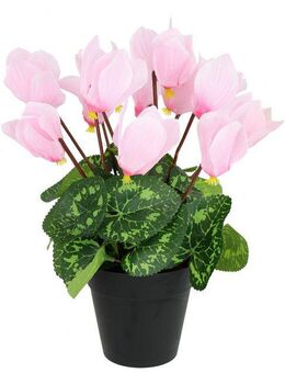 Kunstblume Alpenveilchen im Topf, I.GE.A., Höhe 28 cm, Künstliche Blume Dekopflanze Kunstpflanze Pflanze Primeln Seidenblume