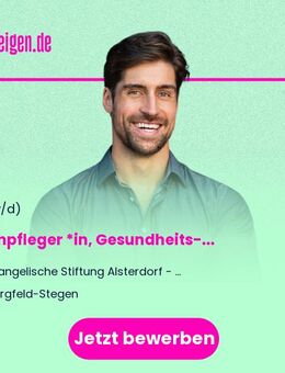 Altenpfleger *in, Gesundheits- und Krankenpfleger *in (m/w/d) - Bargfeld-Stegen