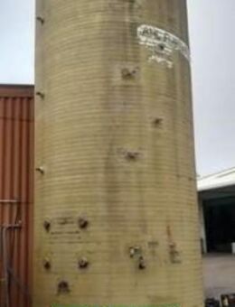 P228 gebrauchter 50.000 L Polyestertank stehender GFK-Lagertank Wassertank Futtermitteltank Gülletank Regenauffangtank Rapsöltank Silo - Hillesheim (Landkreis Vulkaneifel)