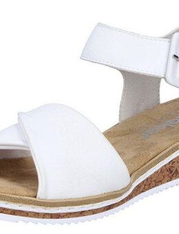 Rieker Sandalette, Keilsandale, Sommerschuh, Urlaubsschuh mit Klettriemchen