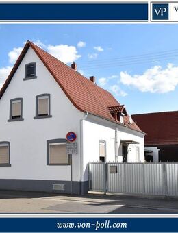 Sanierungsbedürftiges Ein- bis Zweifamilienhaus mit Nebengebäude und Scheune - Lingenfeld
