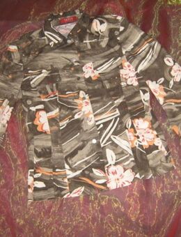 NEU * Ausgefallen * Karibik- Blüten * Flower- Power * Dschungel * Hemd- Bluse * Blazer "TAIFUN" by Gerry Weber* Gr. 36/ S * khaki- grün * bunt * - Riedlingen