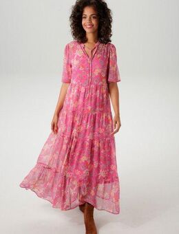 Aniston CASUAL Sommerkleid mit fantasievollem Blumen- und Paisley-Druck