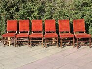 6 antike Gründerzeit Stühle / Originalstoff / zum restaurieren / gedrechselt - Zeuthen