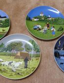Wandteller "Die vier Tageszeiten" in 31141
