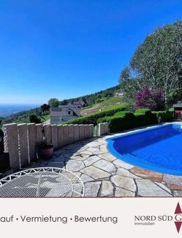 Denkmalgeschütztes Anwesen mit Gästehaus, Pool, Sauna und herrlichem Panoramablick über das Rheintal. - Sasbachwalden