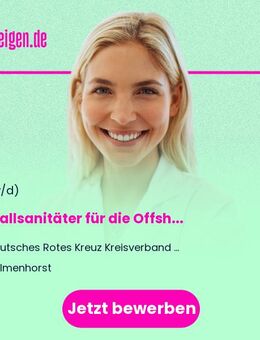 Notfallsanitäter für die Offshore Rettung (m/w/d) - Vollzeit - Delmenhorst