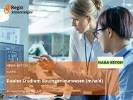 Duales Studium Bauingenieurwesen (m/w/d) - Garching (Alz)