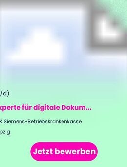 IT-Experte (m/w/d) für digitale Dokumentenprozesse - Leipzig