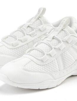 LASCANA Freizeitschuh, Halbschuh, Sneaker zum Reinschlüpfen mit elastischen Schnürbändern VEGAN