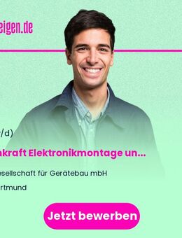 Fachkraft Elektronikmontage und Endprüfung (m/w/d) - Dortmund