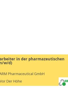 Kaufm. Mitarbeiter in der pharmazeutischen Industrie (m/w/d) - Rosbach (Höhe)