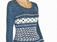 Häkelsweater Jeansblau - Scharnhorst