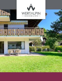 Sonnige 3-Zimmer-Gartenwohnung mit Bergblick, Hobbyraum und TG-Stellplatz - Garmisch-Partenkirchen