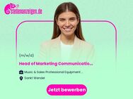 Head of Marketing Communications (m/w/d) - Sankt Wendel