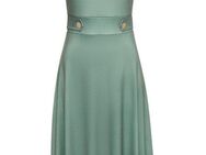 LASCANA Midikleid mit dekorativen Riegeln und goldenen Zierknöpfen, bügelfrei