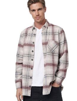 Rusty Neal Langarmhemd im trendigen Holzfäller-Look