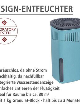 WENKO Luftentfeuchter Drop, für 80 m³ Räume, 1 x 1000 g