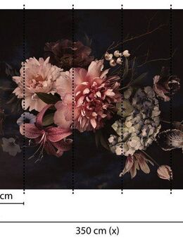 living walls Fototapete Designwalls Blossom Variety 1, glatt, (5 St), Vlies, Wand, Schräge, Decke