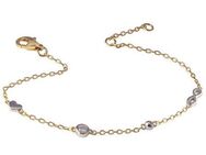 Firetti Fußkette Schmuck Geschenk Silber 925 Körperschmuck Herz/Infinity Ankerkette, mit Zirkonia (synth)