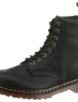 DR. MARTENS 1460 schmale Form Schnürstiefelette Plateaustiefel, Winterstiefel mit modischem Blockabsatz