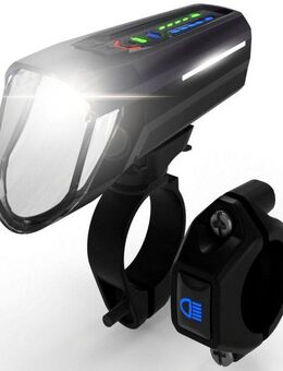 FISCHER Fahrrad Fahrrad-Frontlicht LED-Akku Frontlicht 100 Lux Fernlicht