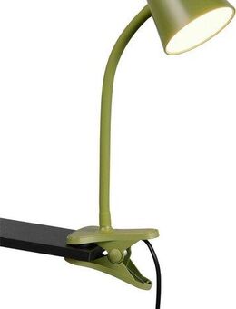 Reality Leuchten LED Klemmtischleuchte PONGO, LED Klemmleuchte mit Kabel und Kippschalter, 4,5W 500 Lumen, Ein-/Ausschalter, LED fest integriert, Warmweiß, 3000K warmweiß, verstellbare Klemmleuchte, Klammer 1-3 cm weit, H.33cm