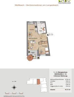 Whg. 8 - schöne 2-Zi-Whg. im 1.OG mit Loggia - Tag der Offenen Tür am 29.11.2025 - 13-16 Uhr - Weißbach (Baden-Württemberg)
