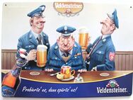 Veldensteiner Brauerei - Probierts´ es, dann spürts´ es - Blechschild 29,5 x 21 cm - Motiv 1 - Doberschütz