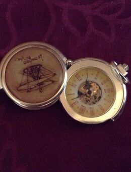 Ausgefallene Taschenuhr, seitlich zu Öffnen, versilbert, Handaufzug - Nürnberg Zentrum