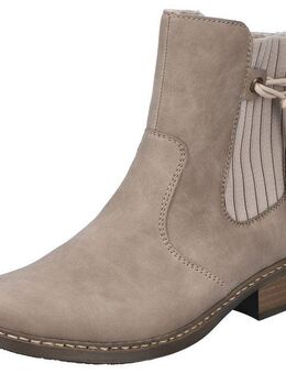 Rieker Winterstiefelette, Winterboots, Chelseaboots, Blockabsatz, mit Warmfutter, schmale Form