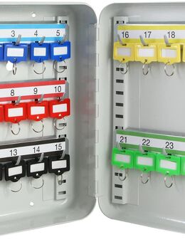 HMF Schlüsselkasten 25 Haken verstellbare Hakenleisten #12525-07 - Birkenfeld (Baden-Württemberg)