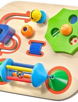 Selecta Motorikbrett Carusello, Motorikbrett für unterwegs, 19 cm, Made in Germany