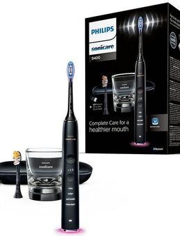 Philips Sonicare Elektrische Zahnbürste DiamondClean 9400, HX9917, Aufsteckbürsten: 2 St., mit integriertem Drücksensor, 4 Putzprogramme und 3 Intensitätsstufen