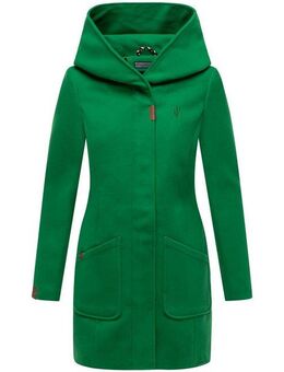 Marikoo Wintermantel Maikoo hochwertiger Mantel in Wollmantel-Optik mit großer Kapuze