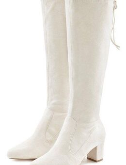 LASCANA Schlupfstiefel Schlupfboots, Slouchy Boots, Slip-On, Stretch & Blockabsatz