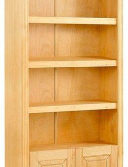 Home affaire Bücherregal Soeren, aus massiver Kiefer, Höhe 220 cm, mit 2 Holztüren, viel Stauraum