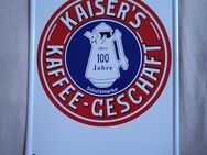 Altes und seltenes Blechschild Kaisers Kaffee-Geschäft - Frankenberg (Sachsen)