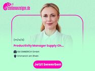 Productivity Manager Supply Chain (f/m/d) - Emmerich (Rhein)