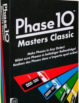 Mattel games Spiel Phase 10 Masters Classic, Kartenspiel